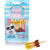 Замразено лакомство за кучета Pup Ice Rocket Lollies Banana & Chocolate 2 броя ледени близалки с вкус на банан и шоколад
